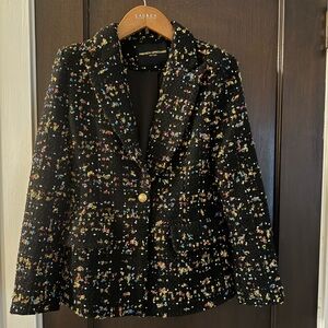Amanda Uprichard Women's Black Tweed Blazer, Size Small. New without tags.